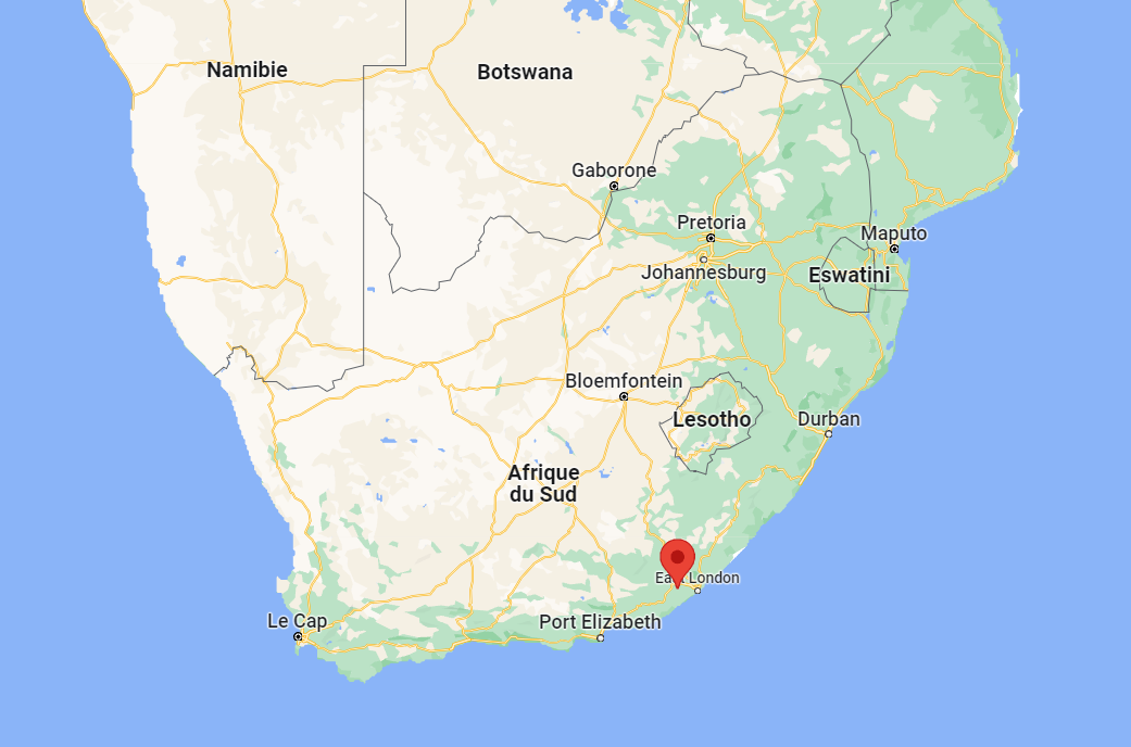 Zwelitsha sur la carte d'Afrique du Sud